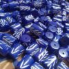 TUBE RESIN BLUE BEADS
