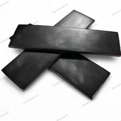Solid-cut buffalo horn scales, black and polished, by M.S EXPORT