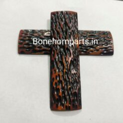 Bone texture amber jigged knife handle scales