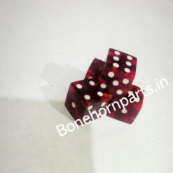 Red acrylic dice