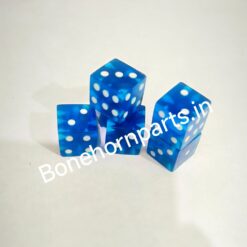 Blue acrylic dice