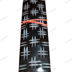 Buffalo horn cross pattern knife handle scales