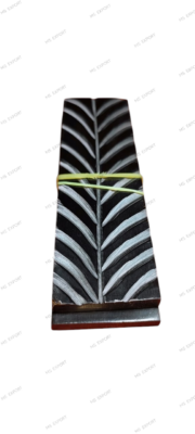 Buffalo horn leaf design knife handle scales