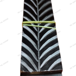Buffalo horn leaf design knife handle scales