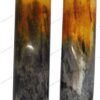 Double-dyed, stabilized bone knife handle scales 06