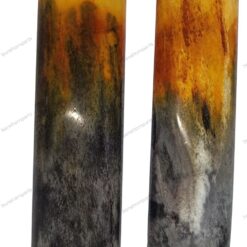 Double-dyed, stabilized bone knife handle scales 06