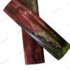 Double-dyed, stabilized bone knife handle scales 05